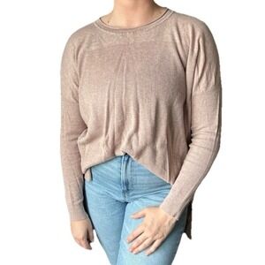 Cabi Rosewood Womens XS Pullover Sweater‎ Tunic Round Neck Long Sleeve Cotton